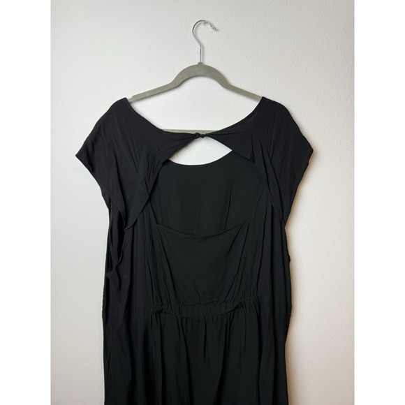 Torrid Women's Black Mini Challis Skater Dress Size 5 Knee Length - Picture 7 of 10